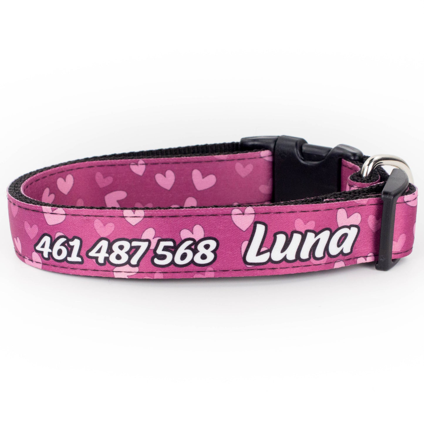 Collar personalizado para Mascota: Corazones