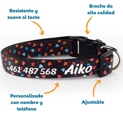Collar personalizado para Mascota: Amor Nocturno