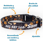 Collar personalizado: Huellitas