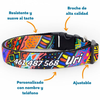 Collar personalizado para Mascota: Grecas