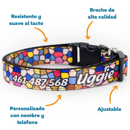 Collar personalizado para Mascota: Mosaicos