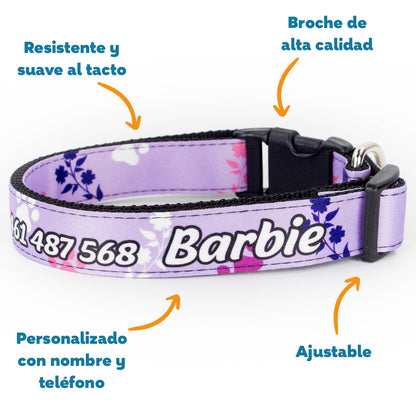 Collar personalizado para Mascota: Lila