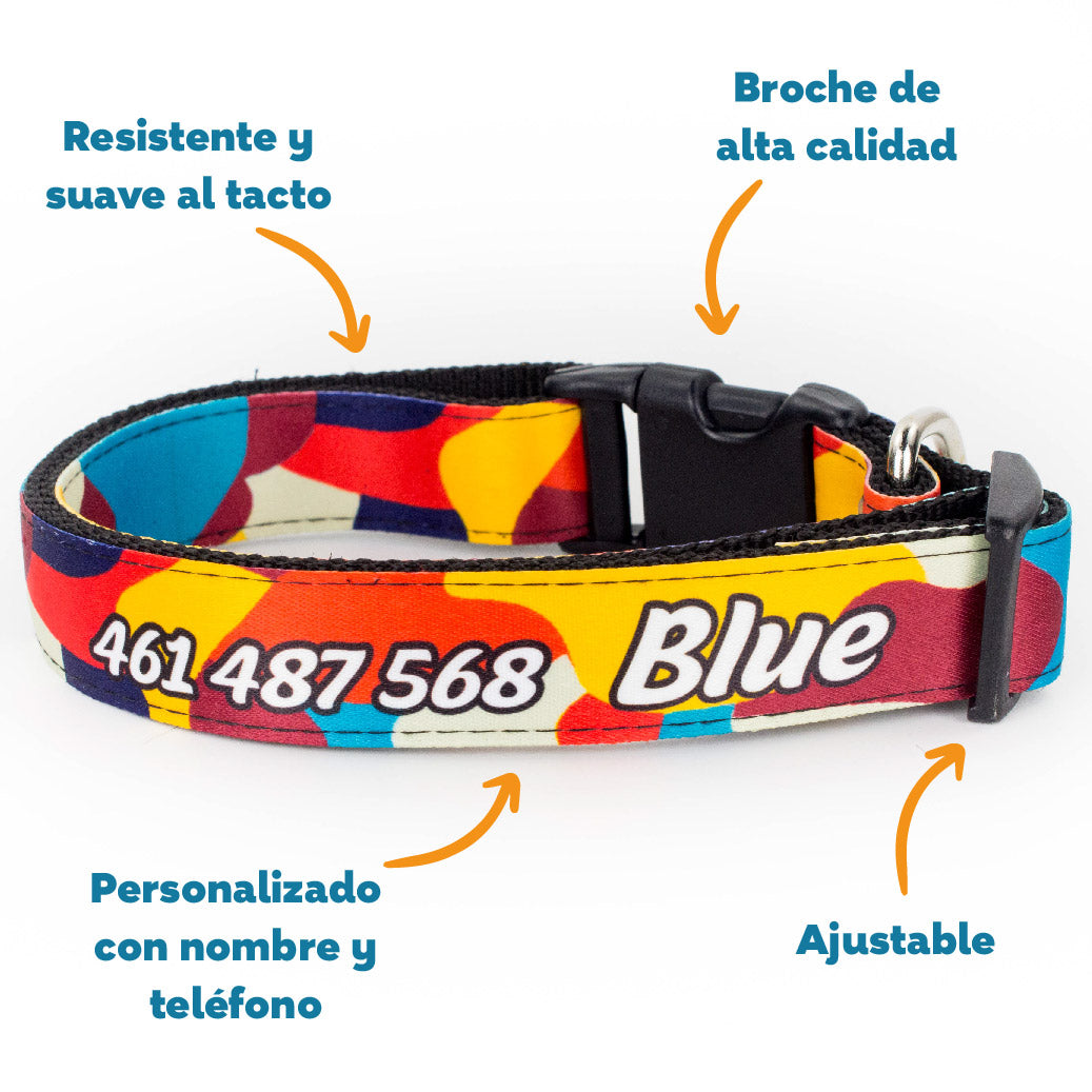 Collar personalizado para Mascota: Lava
