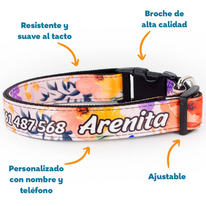 Collar personalizado para Mascota: Primavera