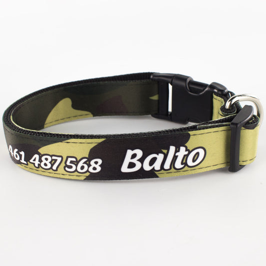 Collar personalizado para Mascota: Militar