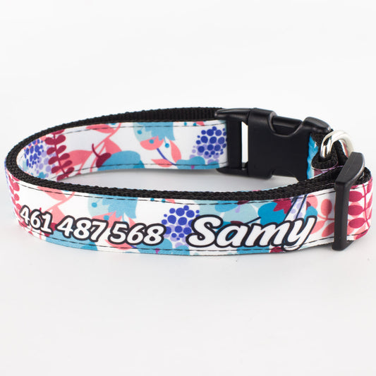 Collar personalizado para Mascota: Orquideas