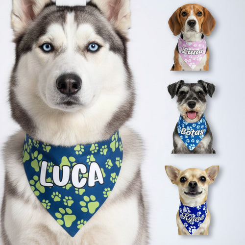 Bandana Personalizada: Huellitas
