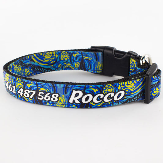 Collar personalizado para Mascota: Noche
