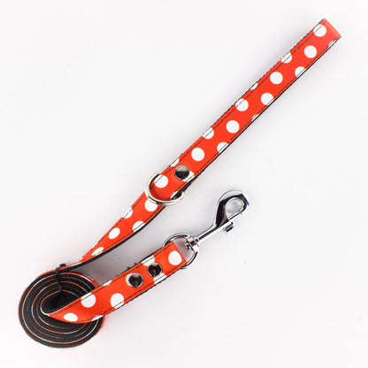 Correa de paseo: Círculos Blancos