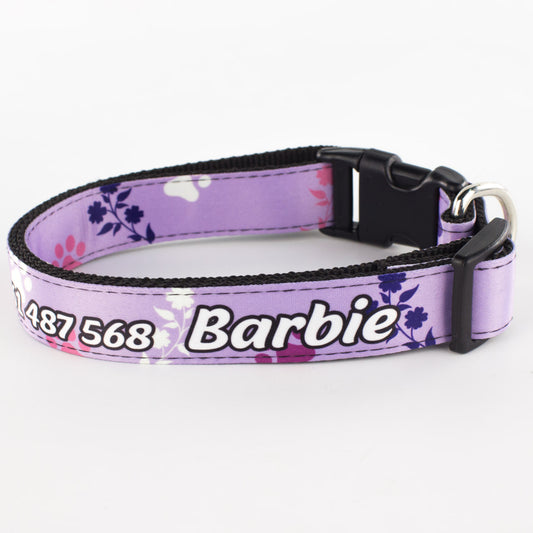 Collar personalizado para Mascota: Lila